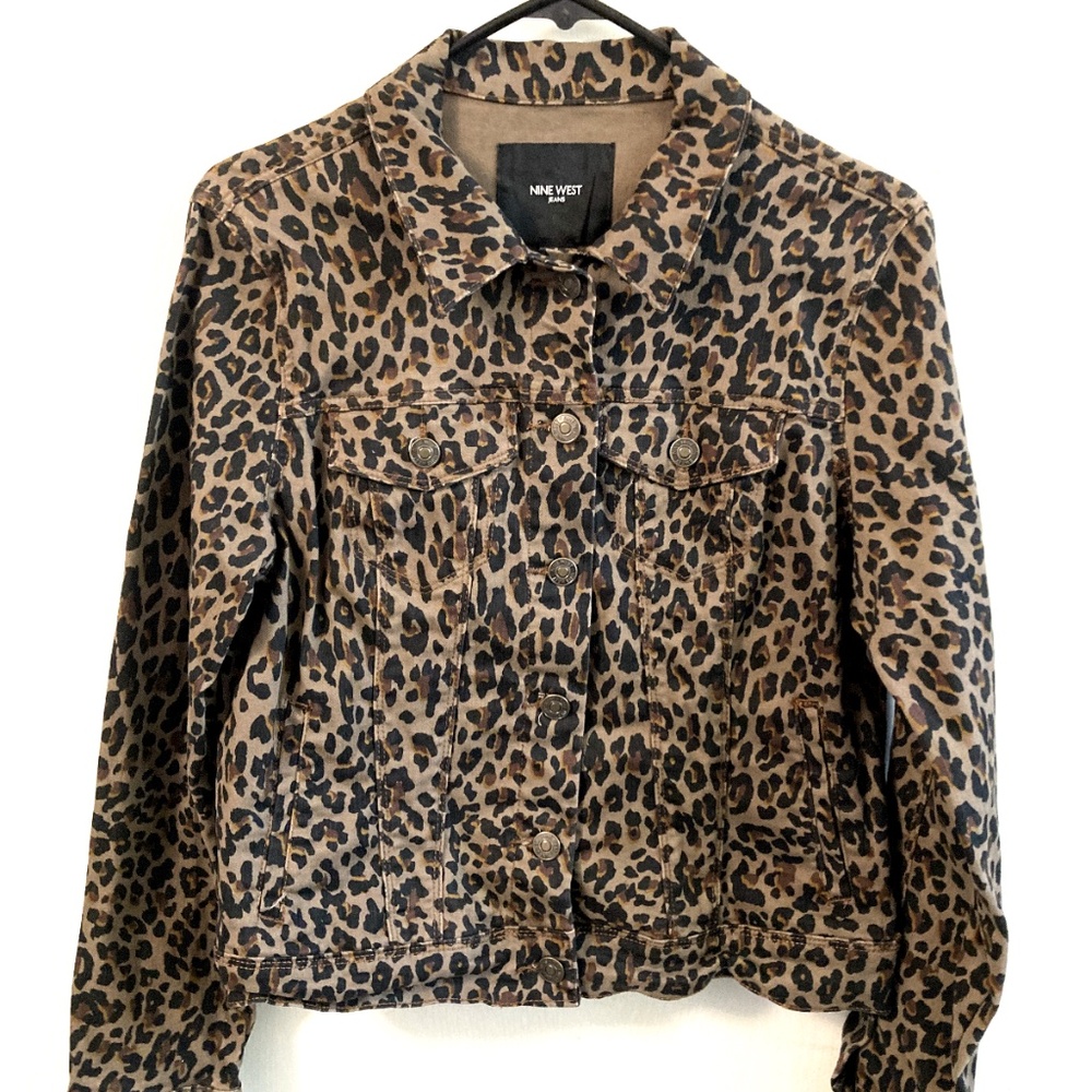Cheetah Print Jean Jacket